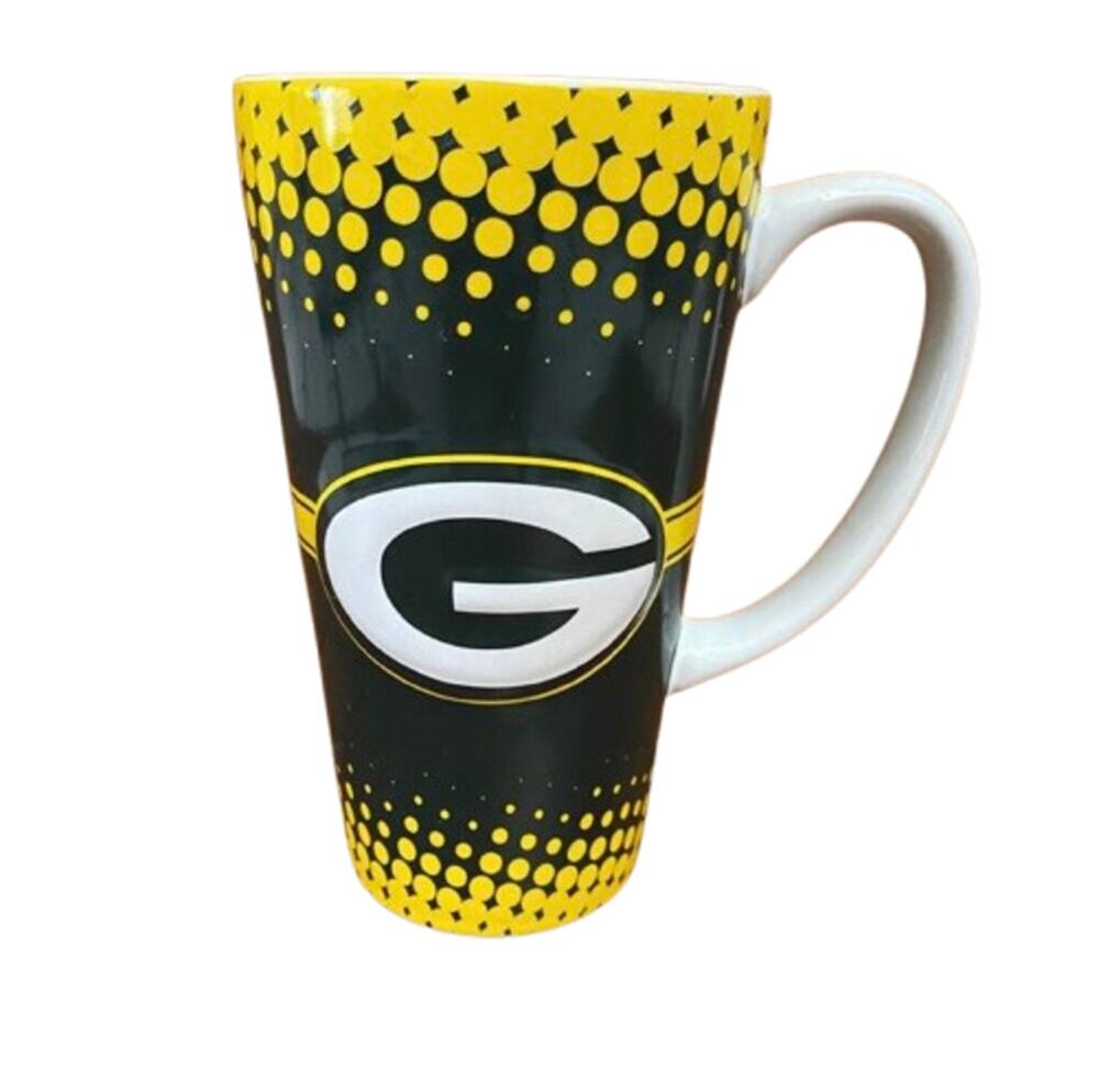 GREEN BAY PACKERS Boelter Brands 3D Logo 16 oz Ceramic Latte Coffee Mug 2012